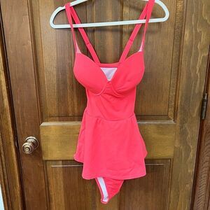 NWT Torrid coral peplum one piece bathing suit - Size 1